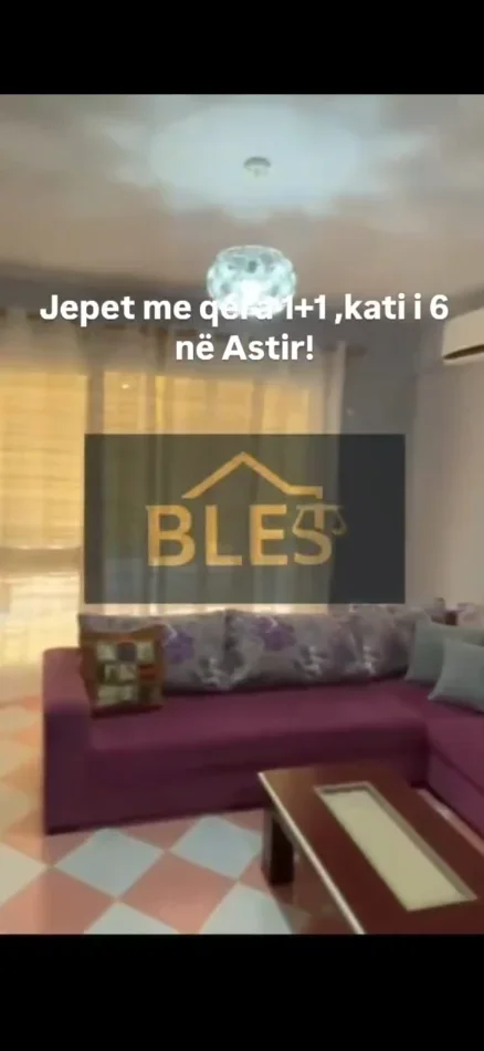 Tirane, jepet me qera apartament 1+1 Kati 6, 75 m² 400 € (Dy Palmat)