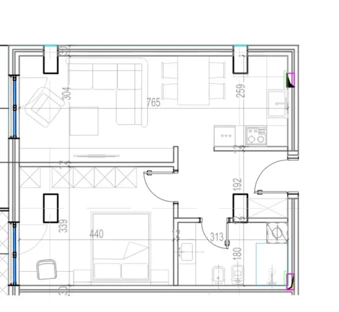 Tirane, shitet apartament 1+1+Aneks+Ballkon , 73 m² 124.200 €