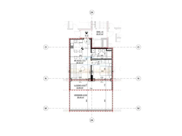 Dhermi - Palase, shitet apartament 1+1+VERANDE Kati 1, 78 m² 202.100 € (DHERMI)