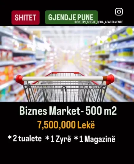 Tirane, shitet aktivitet biznesi Kati 0, 500 m² 750.000 € (Kodra e Diellit)