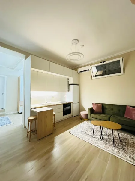 Tirane, jepet me qera apartament 1+1+Ballkon Kati 1, 65 m² 450 € (OXHAKU)