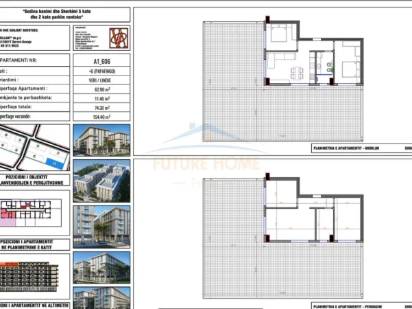Kavaje, shes apartament+verande | Penthouse 2+1+Ballkon Kati 6, 229 m² 230.675 € (Palm Paradise)