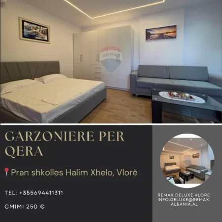 Vlore, jepet me qera garsonier 1+1 Kati 0, 30 m² 250 € (Pran Shkolles Halim Xhelo, Vlore)