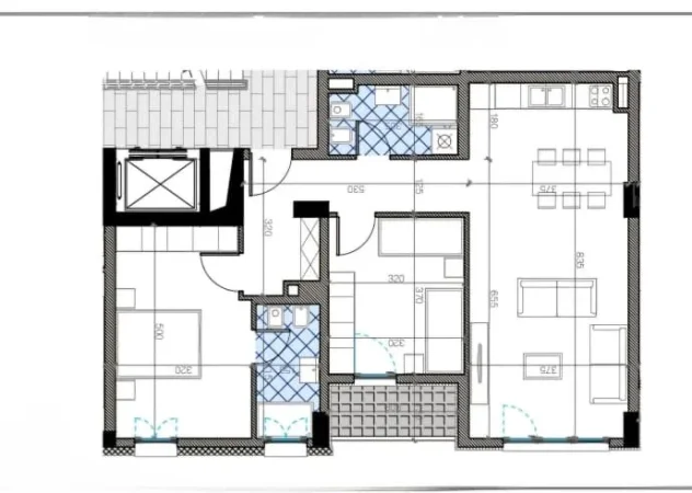 Tirane, shitet apartament 2+1 Kati 6, 209.000 € (Rruga Don Bosko)