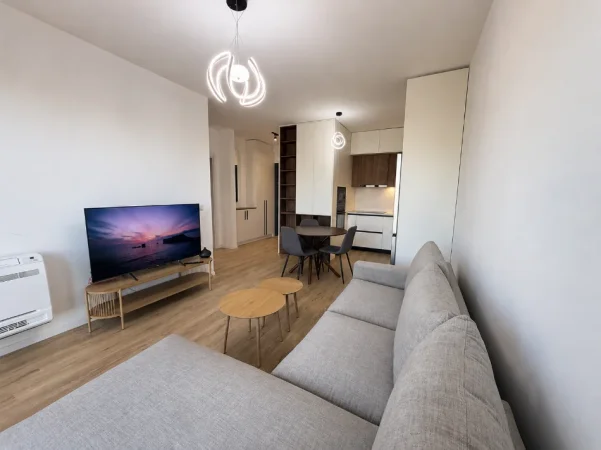 Tirane, jepet me qera apartament 1+1+Ballkon Kati 6, 60 m², 47,000 Lekë (Akses Tirana)