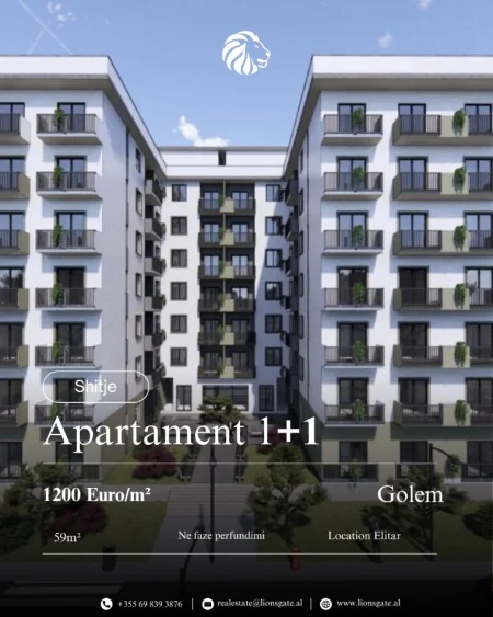 Golem, shes apartament 1+1 , 59 m² 71.000 € 