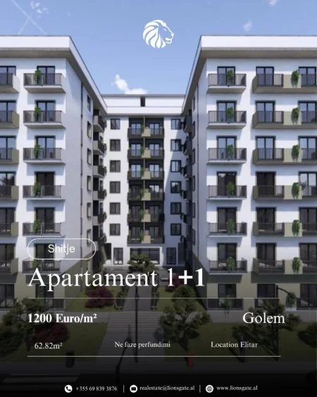 Durres, shes apartament 1+1 , 63 m² 71.000 € 