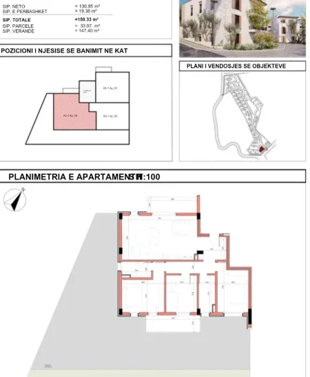 Tirane, shitet apartament 3+1 Kati 1, 150 m² 477.000 € 