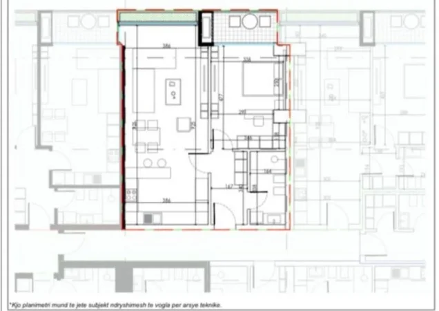 Tirane, shitet apartament 2+1 , 94 m² 179.246 € (laprake , ish dogana)