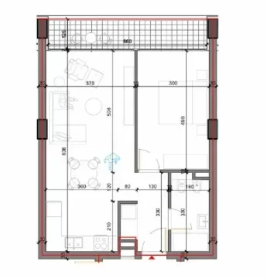 Tirane, shitet apartament 1+1+Aneks+Ballkon Kati 3, 79 m² 102.700 € (poligrafiku , autotraktoret , shkoze)