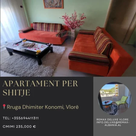Vlore - Lungomare, shitet apartament 2+1 Kati 4, 91 m² 235.000 € (Rruga Dhimitër Konomi, Vlore)