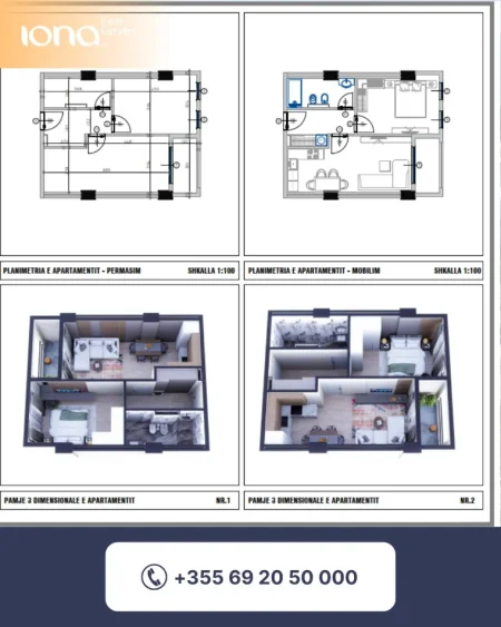 Mali Robit, shitet apartament 1+1 , 56 m² 67.200 € (Hestia Residence)