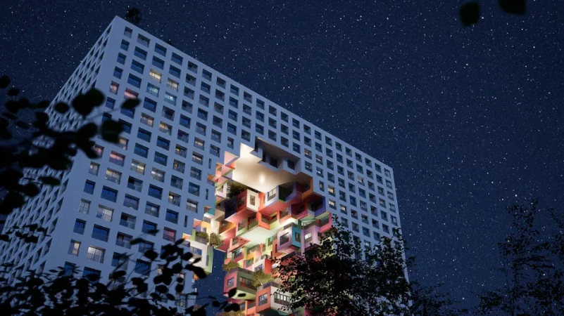 Tirane, shitet apartament 2+1 Kati 18, 144 m² (Bulevardi i Ri)
