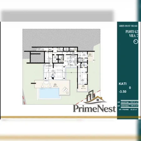 Dhermi - Palase, shitet apartament 1+1 Kati 2, (Green Coast 2)
