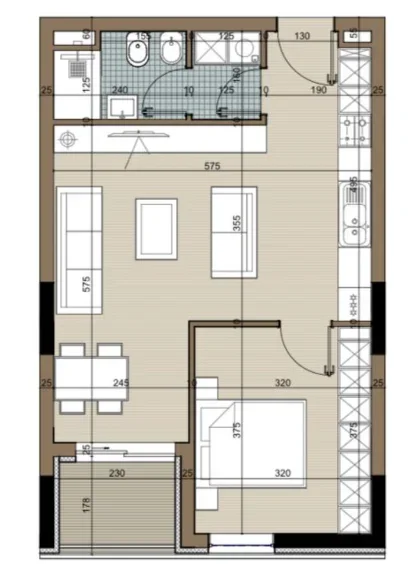 Tirane, shitet apartament 1+1+Ballkon Kati 3, 67 m² 52.500 € (Kamez)