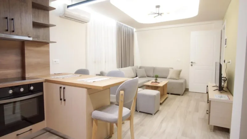 Tirane, jepet me qera apartament 1+1 Kati 1, 65 m² 750 € (21 Dhjetori)