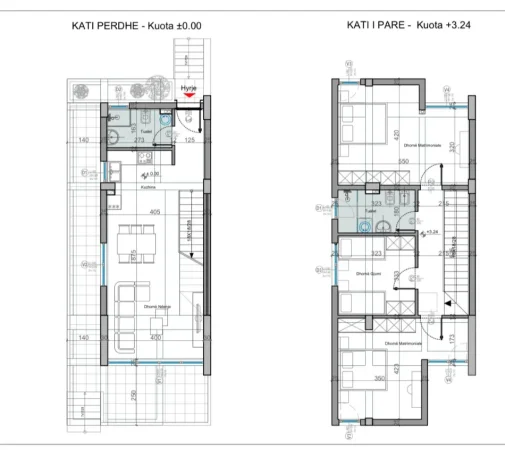 Gjiri Lalezit | Hamallaj, shitet Vile Vile 2 Katshe , 308 m² (gjiri i lalezit , hamallaj)