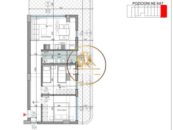 Durres, shitet garsonier 1+1 Kati 2, 41 m² 119.281 Euro (TURQUOISE MARINA , HAMALLAJ , GJIRI I LALZIT)