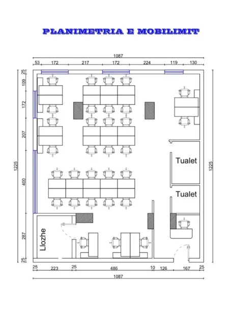 Tirane, jepet me qera zyre Kati 1, 120 m² 1.700 € (Rruga Ibrahim Rugova)