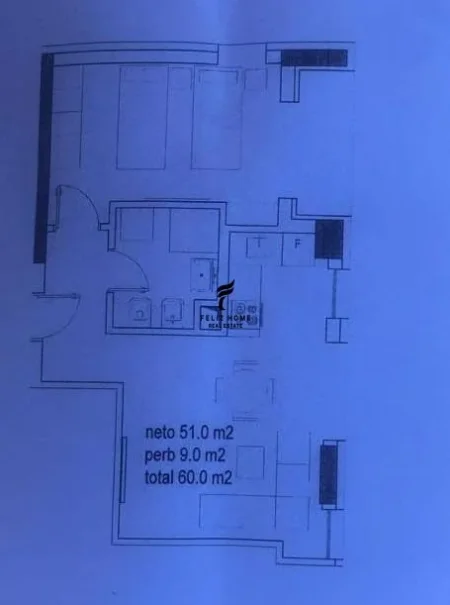 Tirane, shitet apartament 1+1 Kati 4, 60 m² 13.200.000 € (JORDAN MISJA)