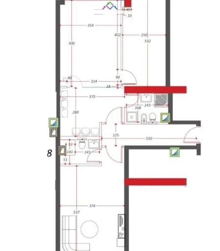 Tirane, jepet me qera zyre Kati 2, 105 m² 1050€ (tish dahia)