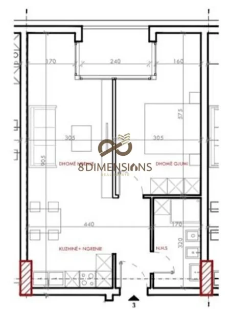 Tirane, shitet apartament Kati 8, 74 m² 84.640 € (Astir)