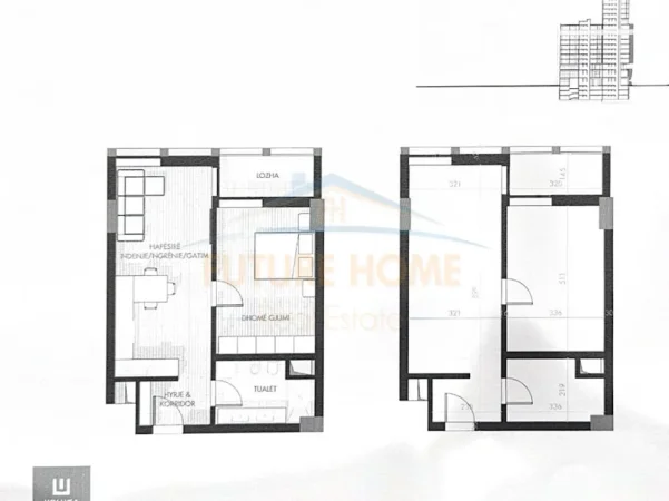 Tirane, shitet apartament 1+1 Kati 9, 81 m² (Altura Trade Residence)