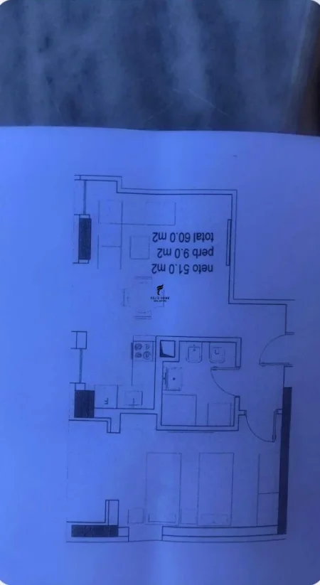 Tirane, shitet apartament 1+1 Kati 4, 60 m² 120.000 € (BULEVARDI I RI)