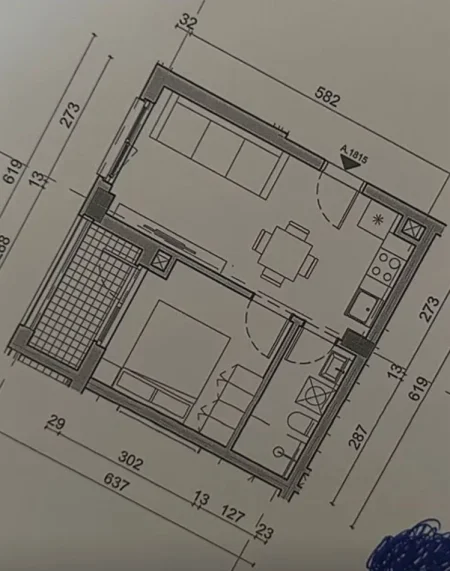 Tirane, shitet apartament 1+1 Kati 1, 41 m² 80.000 € (Rruga Dalip Topi)