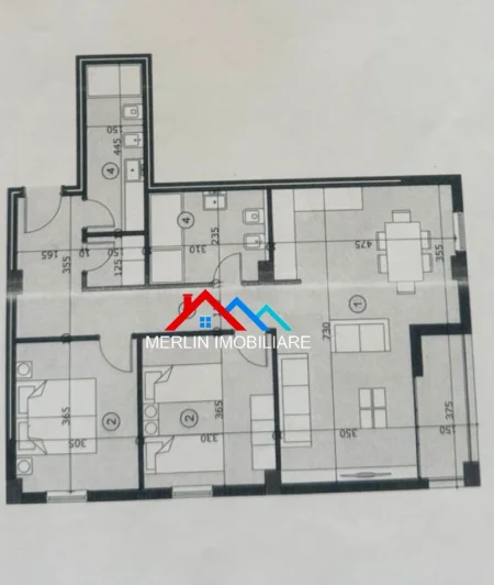 Tirane, shitet apartament 2+1+Ballkon Kati 5, 111 m² 172.000 € (RRUGA ZHEGU,ALI DEMI)
