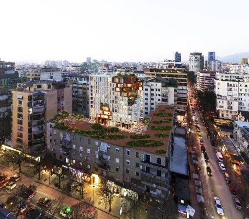 Tirane, shitet apartament 1+1+Ballkon Kati 5, 72 m² 304.080 € (Blloku, Unico Residence)