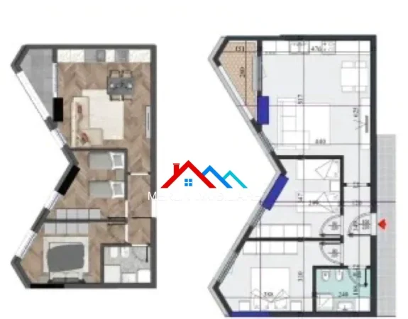 Tirane, shitet apartament 2+1+Ballkon Kati 6, 89 m² 155.500 € (RRUGA DRITAN HOXHA,LAPRAKE)