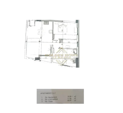 Tirane, shitet apartament , 86 m² (Paskuqan)