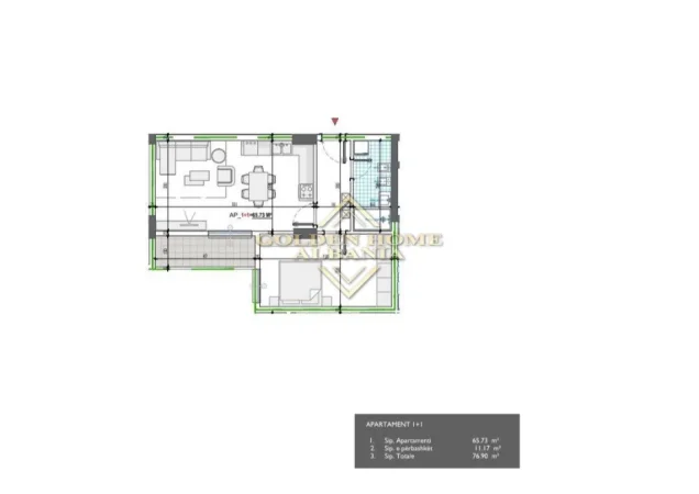 Tirane, shitet apartament , 77 m² (Paskuqan)