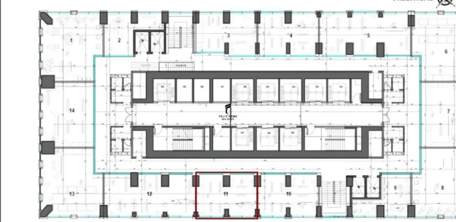 Tirane, jepet me qera zyre Kati 1, 77 m² 5.400 € (BULEVARDI BAJRAM CURRI)