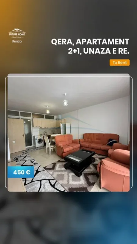 Tirane, jepet me qera apartament 2+1+Ballkon , 500 € 