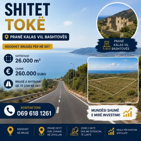 Spille, shes toke ne bregdet , 26.000 m² 260.000 € (Bashtove)