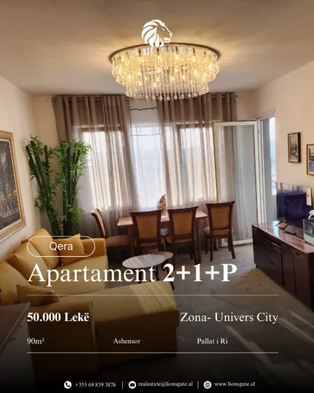 Tirane, jap me qera apartament 2+1+Aneks+Ballkon , 90 m² 500 € 