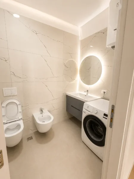 Tirane, jepet me qera apartament 2+1+Ballkon Kati 6, 460 €