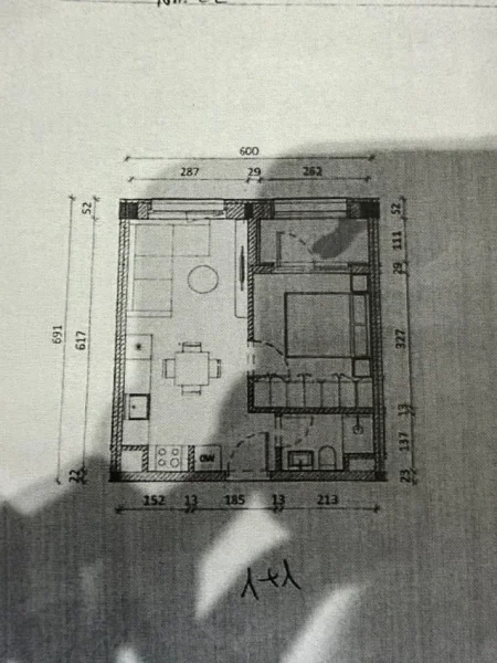Tirane, shitet apartament 1+1 Kati 3, 77.880 € (Ali Demi)