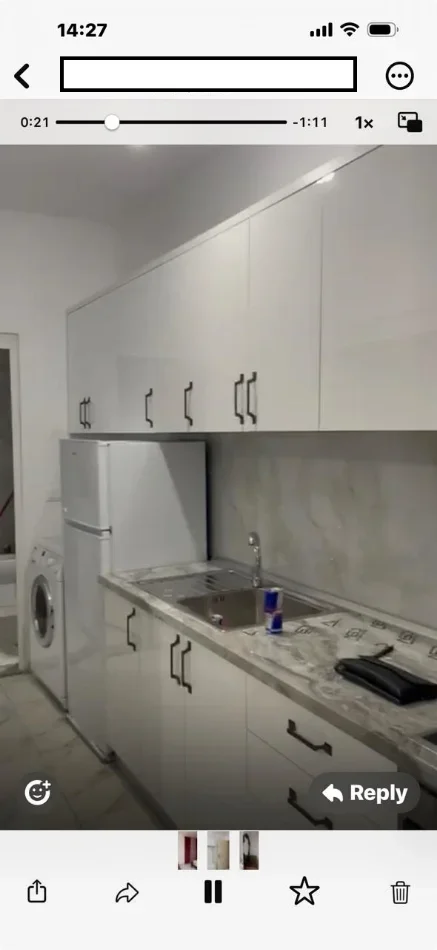 jepet me qera shtepi 1+1+Ballkon Kati 1, 65 m² 350 € (ne rrugen Njazi Meka Tirane)