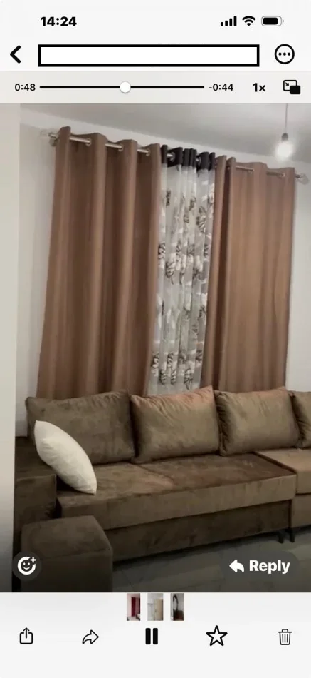 Tirane, jepet me qera shtepi 1+1+Ballkon Kati 0, 58 m² 350 € (ne rrugen Njazi Meka Tirane)