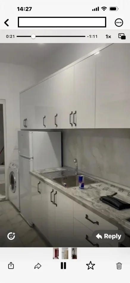 Tirane, jepet me qera shtepi 1+1+Ballkon Kati 0, 58 m² 350 € (ne rrugen Njazi Meka Tirane)
