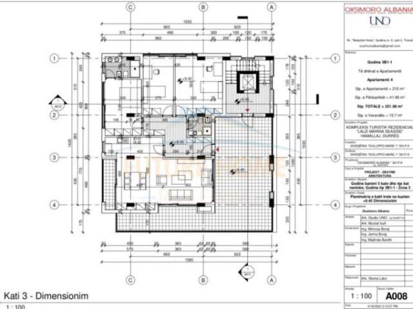 Durres, shitet apartament Kati 3, 260 m² 442.000 Euro (Porto Lalzi)