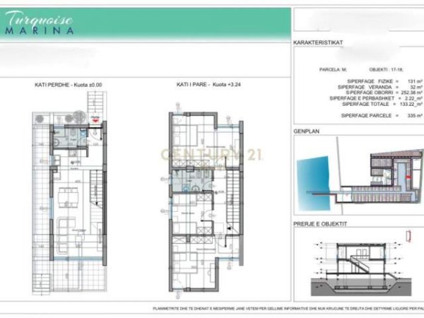 Turquoise Marina Residence, shitet Vile 2 Katshe Kati 2, 335 m² 370.000 Euro (Durrës, Albania)