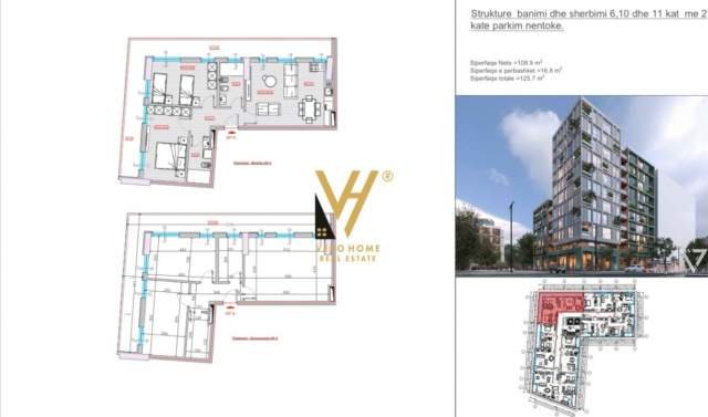 Tirane, shitet apartament 2+1 Kati 1, 125 m² 175.000 Euro (STACIONI I TRENIT)