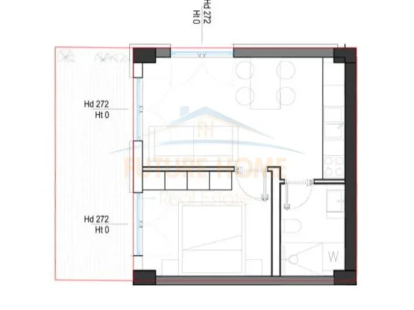 Dhermi - Palase, shitet apartament 1+1 Kati 0, 60 m² 205.200 € (Dhermi)