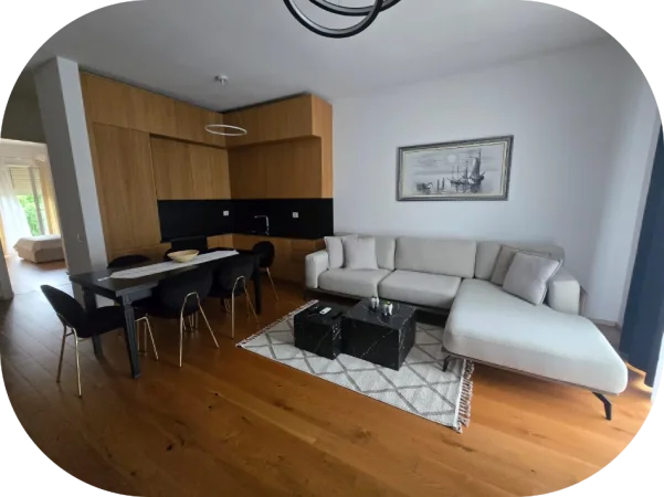 Tirane, jepet me qera apartament 2+1+Ballkon Kati 0, 140 m² 1.200 € (Secret Garden Residence , TEG)