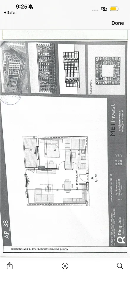 Tirane, shitet apartament 1+1+Ballkon Kati 4, 65 m² 84.500 € (Rruga Lidhja e Prizrenit)