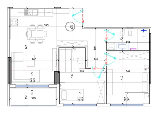 Tirane, shitet apartament 1+1 Kati 1, 74 m² 93.315 € (LIBURNA RESIDENCE)